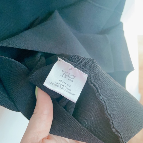 Black midi body skirt - Picture 4 of 4